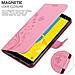 Cadorabo Custodia Compatibile Con Samsung Galaxy J6 2018 In Rosa Fiore - Coperchio Protettivo In Design Floreale Con Chiusura Magnetica, Funzione Stand E Slot Per Carte - Foto miniatura 5