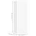Set Mobili Porta TV 4 pz Bianco in Legno Multistrato - Foto miniatura 4