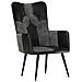 Poltrona Wingback Marrone E Grigia In Vera Pelle - Foto miniatura 6