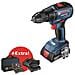 Trapano Avvitatore Bosch Professional Gsr 18v-50 + 2 Batterie Da 2,0 Ah + Caricabatterie Gal 18v-20 + 43 Accessori + Borsa - Foto miniatura 1