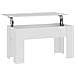 Tavolino Da Salotto Bianco 101x49x52 Cm In Legno Multistrato - Foto miniatura 1