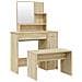 Set Tavolo Da Toeletta Rovere Sonoma 86,5x35x136 Cm - Foto miniatura 2