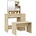 Set Tavolo Da Toeletta Rovere Sonoma 86,5x35x136 Cm - Foto miniatura 3
