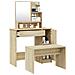 Set Tavolo Da Toeletta Rovere Sonoma 86,5x35x136 Cm - Foto miniatura 7