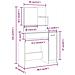Set Tavolo Da Toeletta Rovere Sonoma 86,5x35x136 Cm - Foto miniatura 12