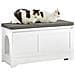 Cuccia Per Gatti Con Ciotola Per Gatti In Acciaio Inossidabile Panca Con Seduta Casetta Per Gatti Bianco 90x36x44cm Fsr136-w - Foto miniatura 1