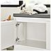Cuccia Per Gatti Con Ciotola Per Gatti In Acciaio Inossidabile Panca Con Seduta Casetta Per Gatti Bianco 90x36x44cm Fsr136-w - Foto miniatura 4