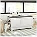 Cuccia Per Gatti Con Ciotola Per Gatti In Acciaio Inossidabile Panca Con Seduta Casetta Per Gatti Bianco 90x36x44cm Fsr136-w - Foto miniatura 5