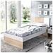 Letto Per Bambini Duranno, Struttura Con Secondo Lettino Estraibile, Letto Singolo Per Cameretta, 196x97h79 Cm, Bianco E Rovere - Foto miniatura 1