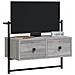 Mobile Tv A Muro Grigio Sonoma 60,5x30x51 Cm Legno Multistrato - Foto miniatura 3