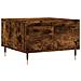 Tavolino Da Salotto Rovere Fumo 55x55x36,5 Cm Legno Multistrato - Foto miniatura 2