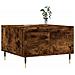 Tavolino Da Salotto Rovere Fumo 55x55x36,5 Cm Legno Multistrato - Foto miniatura 3
