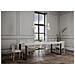 Tavolo Allungabile 90x160/264 Cm Tecno Premium Telaio Antracite - Bianco Frassino - Foto miniatura 3