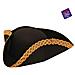 Cappello My Other Me Deluxe Nero Dorato Pirata 57 Cm - Foto miniatura 3