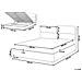Letto Matrimoniale Con Contenitore Velluto Beige 140 X 200 Cm Batilly - Foto miniatura 2