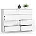 Cassettiera K140, 8 cassetti, 138x40x99 cm, Colore Bianco - Foto miniatura 2