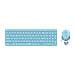 Tastiera e Mouse Wireless 00215388  (Layout Tedesco) Colore Blu - Foto miniatura 1