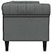 Divano Chesterfield a 3 Posti Grigio Scuro in Tessuto - Foto miniatura 3