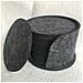 Piatto Separatore Per Tazza In Feltro, 8 Pezzi Black - Foto miniatura 1