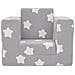 Divano Letto Bambini Grigio Chiaro con Stelle Morbido Peluche - Foto miniatura 2