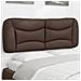 Cuscino Testiera Marrone 140 Cm In Similpelle - Foto miniatura 1