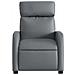 Poltrona Reclinabile Grigia In Similpelle - Foto miniatura 5