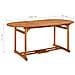 Tavolo Da Pranzo Per Esterni 180x90x75cm Legno Massello Acacia - Foto miniatura 6