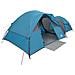 Tenda da Campeggio per 5 Persone Blu Impermeabile - Foto miniatura 3