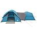 Tenda da Campeggio per 5 Persone Blu Impermeabile - Foto miniatura 4