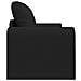 Divano Letto a Terra 2 in 1 Nero 148x71x83 cm Tessuto - Foto miniatura 7