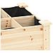 Fioriera da Giardino con Griglie 203x53x76 cm Legno Massello di Abete - Foto miniatura 8