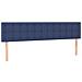 Letto a Molle con Materasso e LED Blu 180x200 cm in Tessuto - Foto miniatura 7