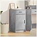 Sideboard Grigio Cemento 40x41x75 cm Legno Ingegnerizzato - Foto miniatura 2