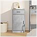 Sideboard Grigio Cemento 40x41x75 cm Legno Ingegnerizzato - Foto miniatura 4