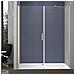 Box Doccia 2 Lati 80x80 Cm Fisso + Porta 1 Battente H200 Cm Cristallo 6mm Profilo Cromato Lucio - Foto miniatura 5