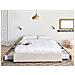 Letto Con Cassetti Contenitore Senza Testata Tessuto Prades 160 X 200 Cm Beige Chiaro - Foto miniatura 1