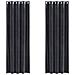 Tende con tende 2 pcs Grigio scuro 140 x 245 cm Velluto - Foto miniatura 1