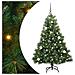 Albero di Natale artificiale con 150 LED Verde 150 cm PE e PVC - Foto miniatura 1
