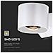 Applique LED da Muro 5W Doppio Fascio Luminoso Corpo Bianco 3000K IP65, colore Bianco - Foto miniatura 3