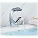 Rubinetto per lavabo da bagno, Blackswan, modello a cascata M45, cromato, misura 19 cm - Foto miniatura 3
