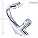 Rubinetto per lavabo da bagno, Blackswan, modello a cascata M45, cromato, misura 19 cm - Foto miniatura 4
