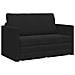 Divano letto 110cm Nero Velluto - Foto miniatura 1