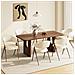 Set da 2 sedie da pranzo - design ergonomico e confortevole in stile vintage - Beige - Foto miniatura 8