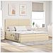 Letto con Contenitore Crema 200 x 200 cm Pelle Sintetica - Foto miniatura 2