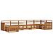 Set divani 7 pcs Naturale Legno di Acacia Massello - Foto miniatura 1