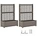 Vaso Grande con Direzione 2 pcs Grigio 143 x 143 x 133,5 cm PP - Foto miniatura 4