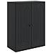 Mobiletto a muro Nero 66 x 34,5 x 90 cm Legno ingegnerizzato - Foto miniatura 1