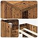 Struttura Letto Loft con Mobile con porta 3 pz Legno antico - Foto miniatura 6