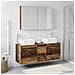 Set di mobili per il bagno 4 pcs Legno antico - Foto miniatura 2