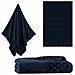 Asciugamano Oscar - 50x100 cm - Blu scuro - Antibatterico - Morbido come il velluto - Cotone egiziano - Foto miniatura 5